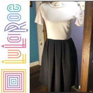 Black & White LuLaRoe skater Amelia style dress